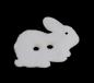 Mobile Preview: Kids button as a rabbit in white 18 mm 0,71 inch